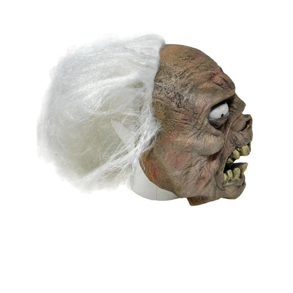 The Paper Magic Group Halloween 2003 Mask Creepy‎ Zombie Full Head White Hair - Picture 5 of 12